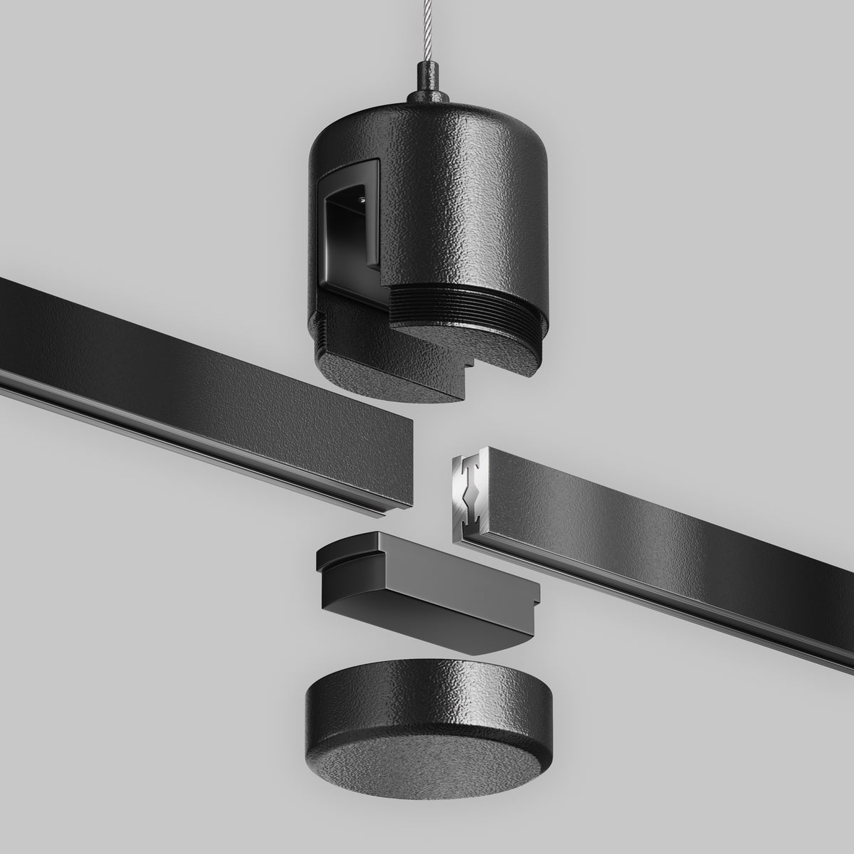 Hang cable suspension with direct power connector TRA157SW-IPC1-B