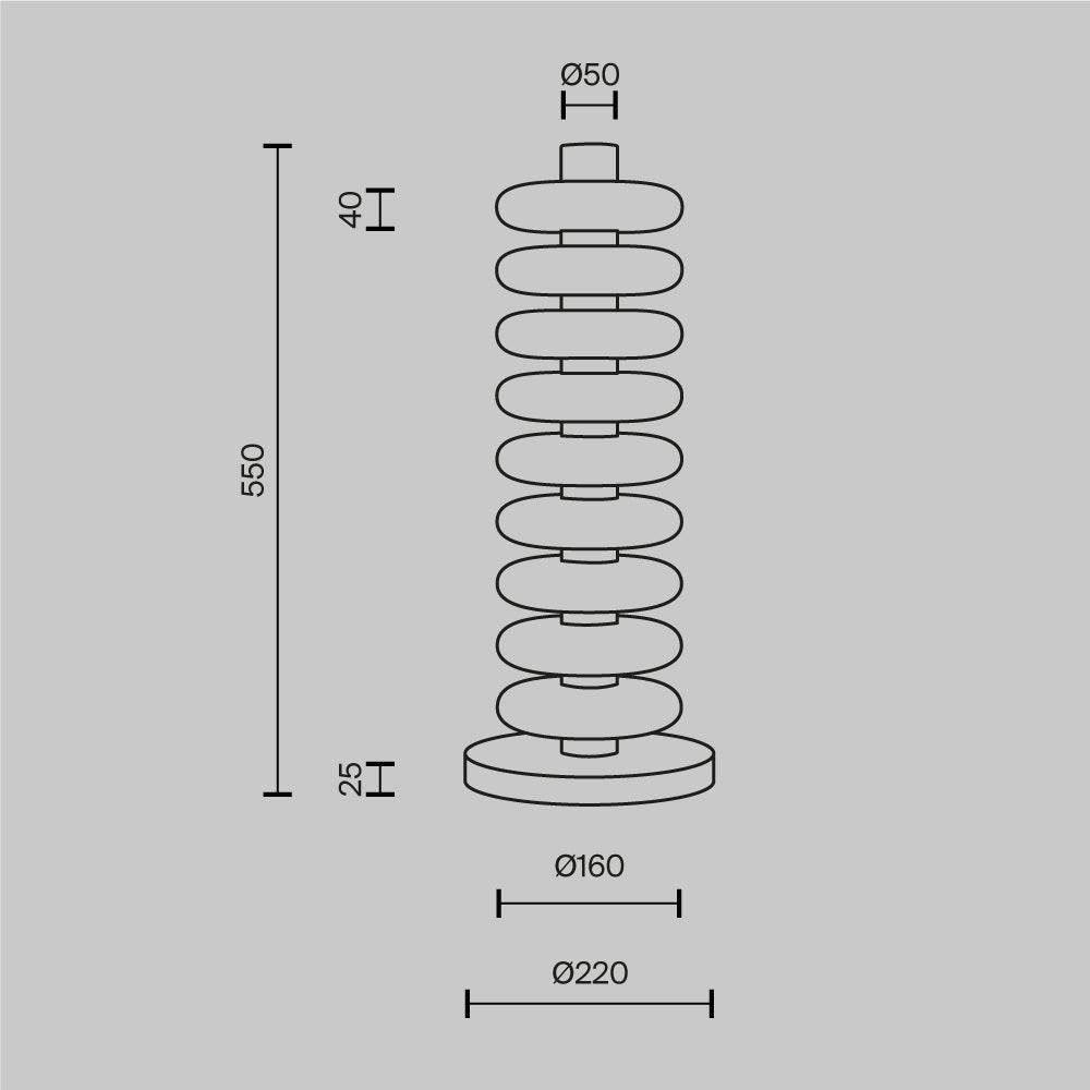 Lámpara de pie MOD497FL-L19BRK