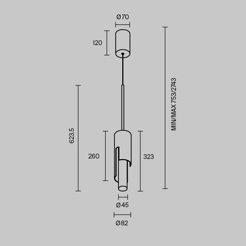 Pendelleuchte MOD499PL-L6GK