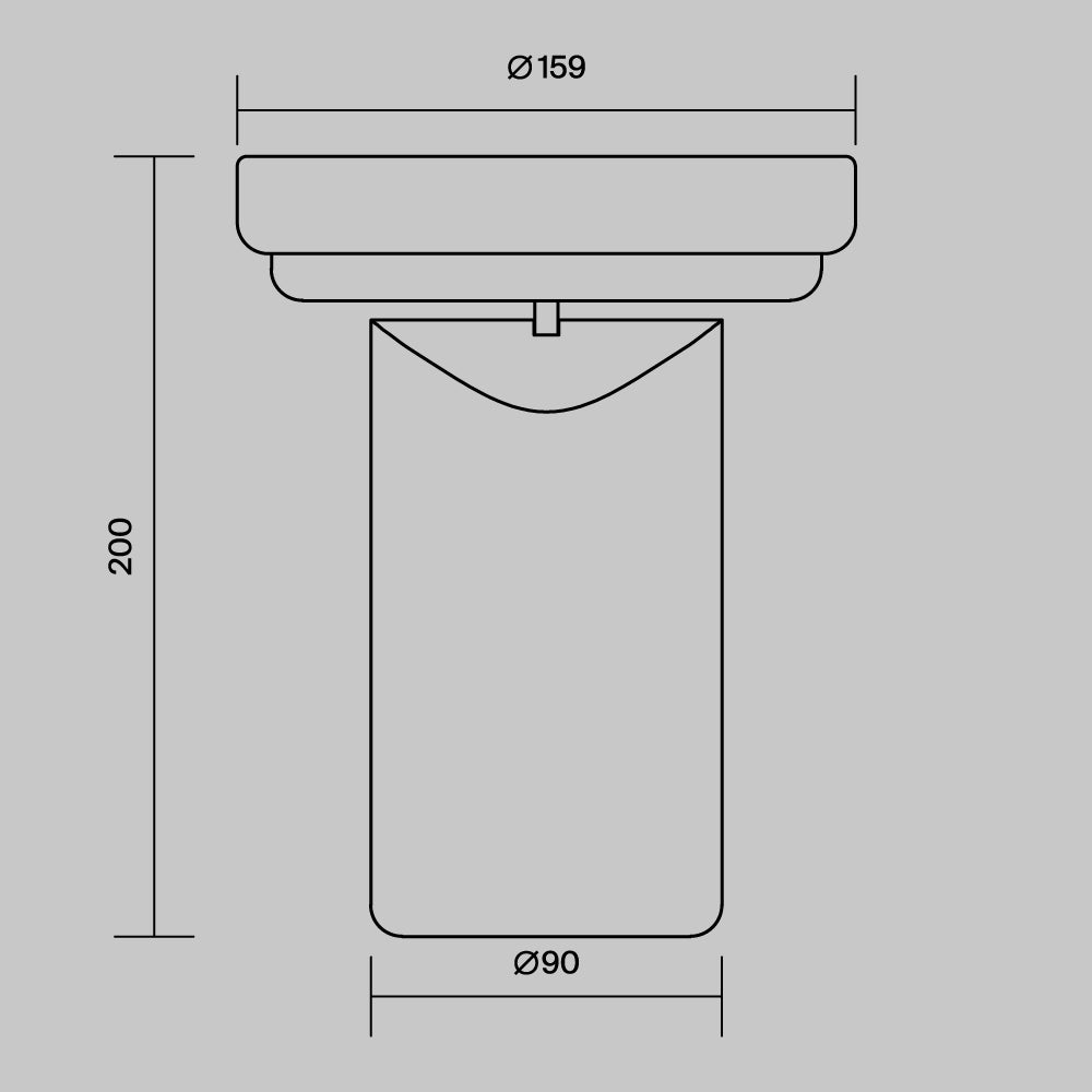 Bordslampa MOD508TL-L5GRK