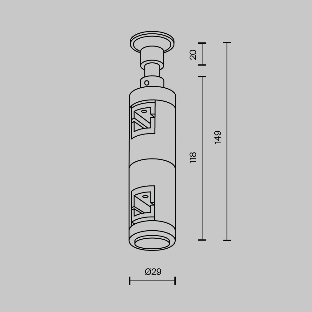 Wall double wall mount TRA155CW-D1-B