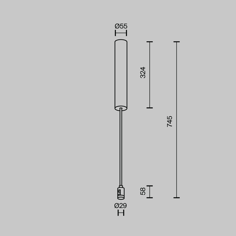 385mm ceiling base for power supply unit with "Flarity" power input brass TRA159C-BB1-BS