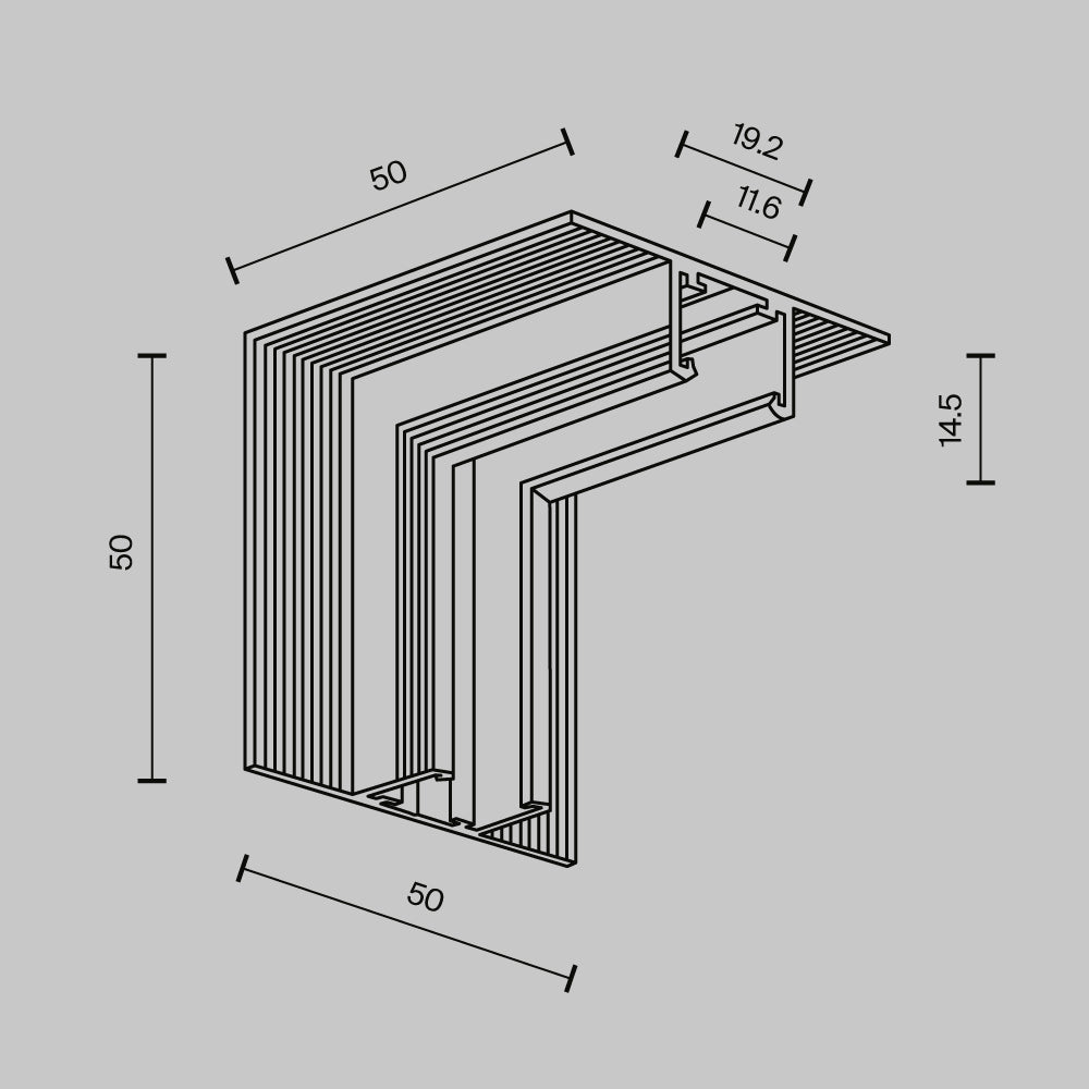 Invändig infälld vinkelkoppling TRA239ICL-42.12B