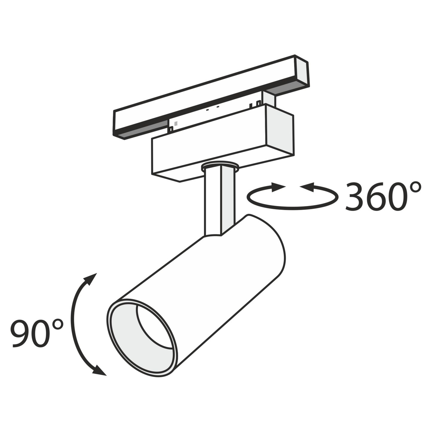 Track luminaire TR019-2-15W3K-B