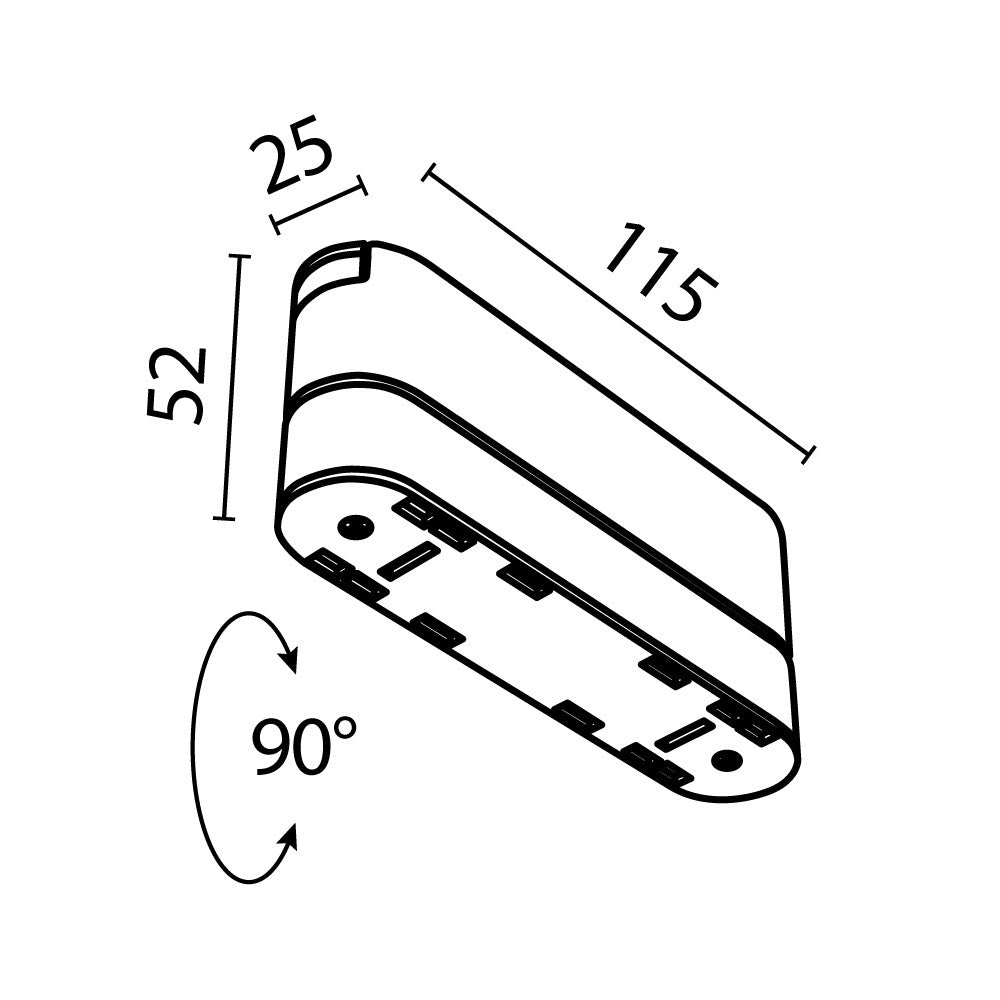 TRA084FC-11SW Holder for luminaire Radity White