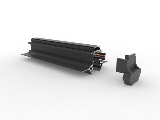 CAP41 wall adapter for AL41 magnetic track lighting profile