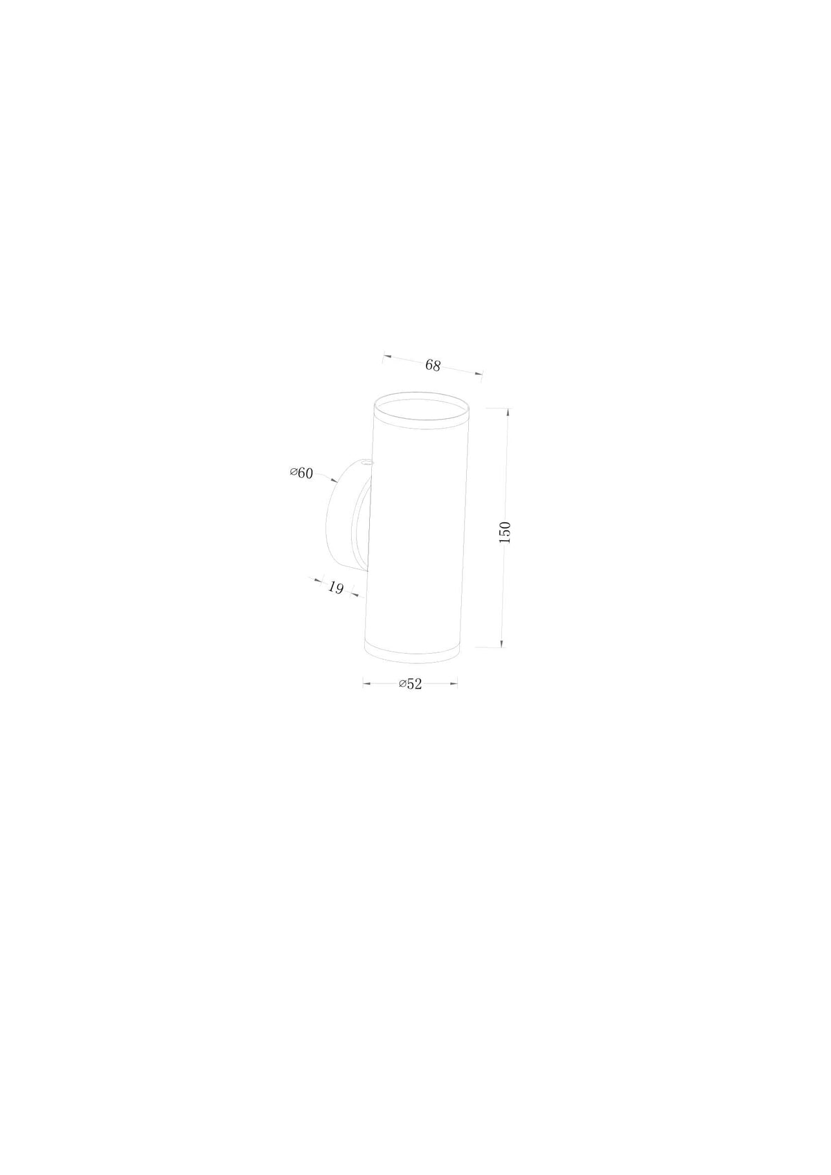 Luminaire mural C068WL-02W