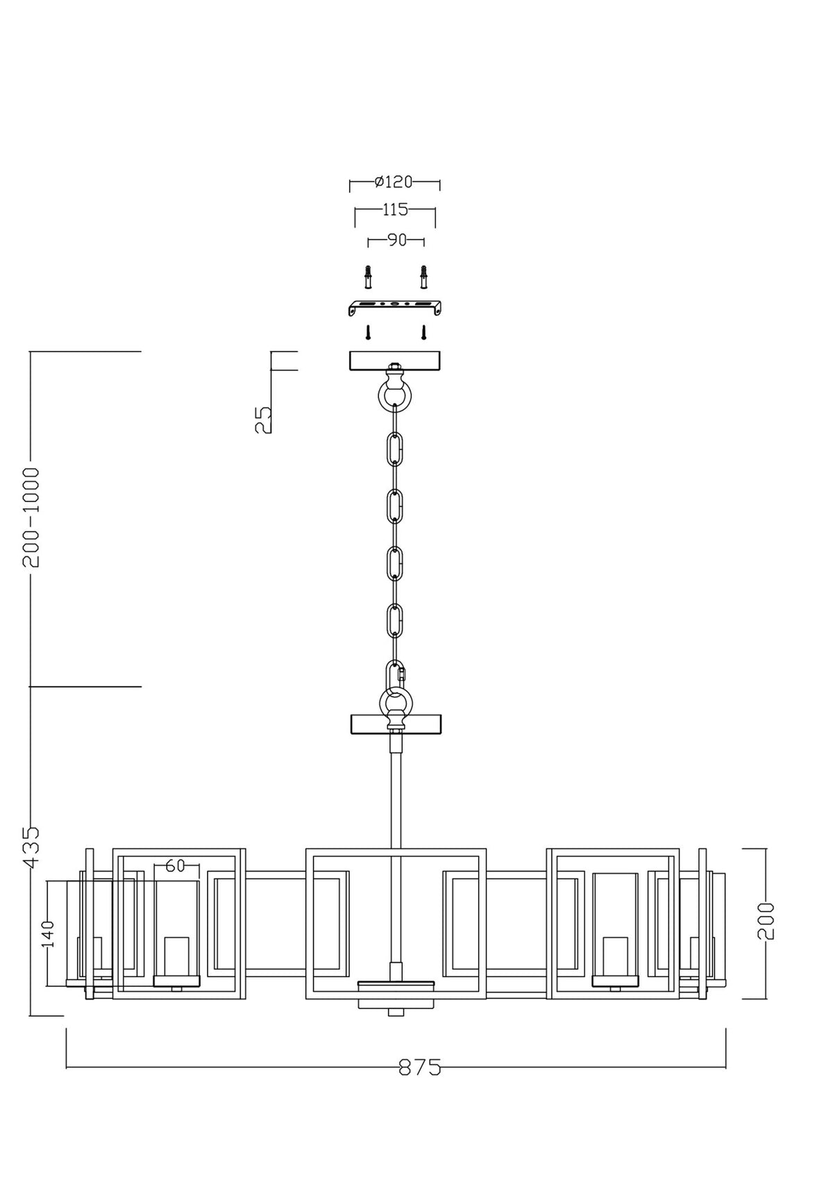 Pendant Lamp H009PL-08G
