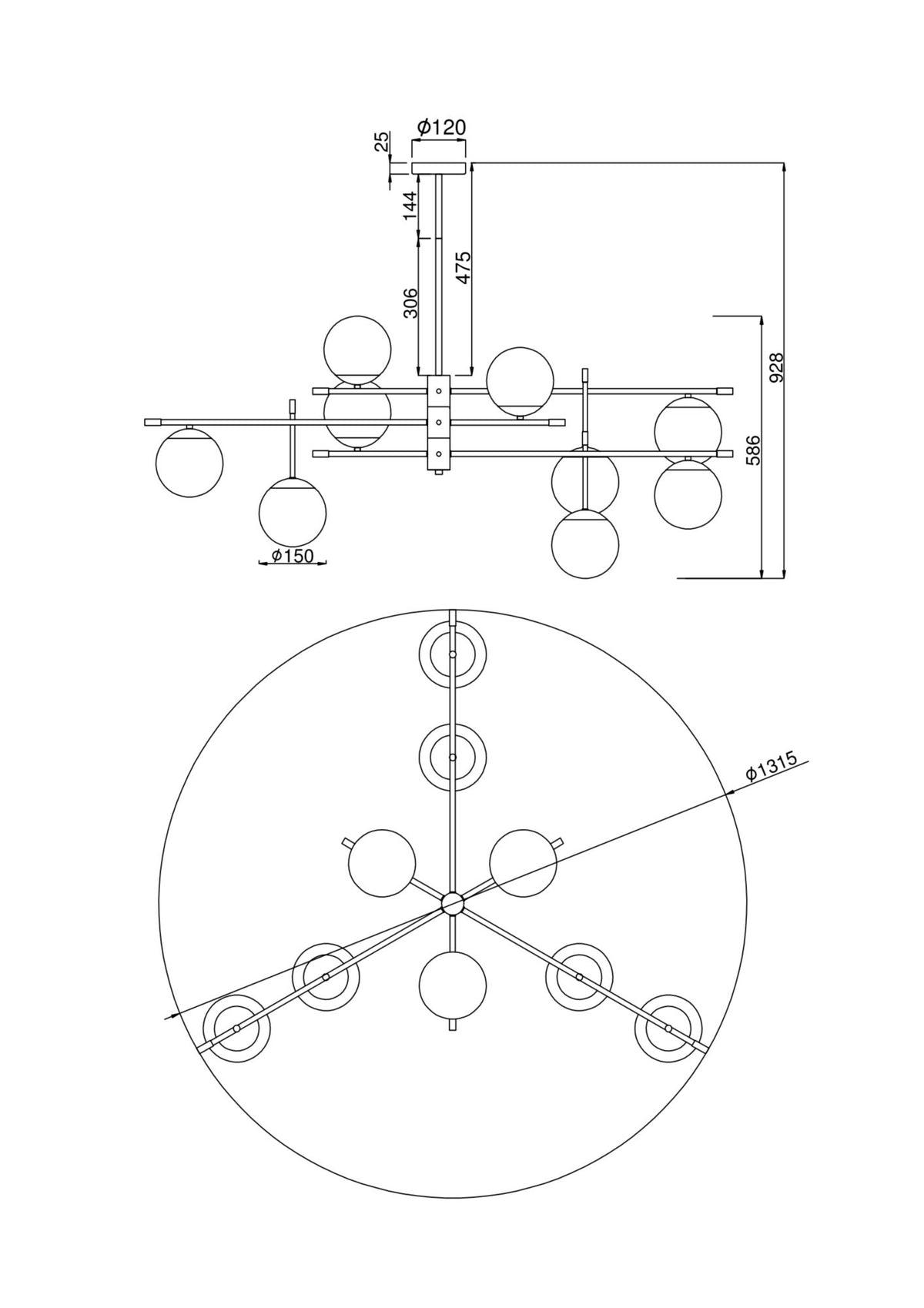Suspension MOD048PL-09G