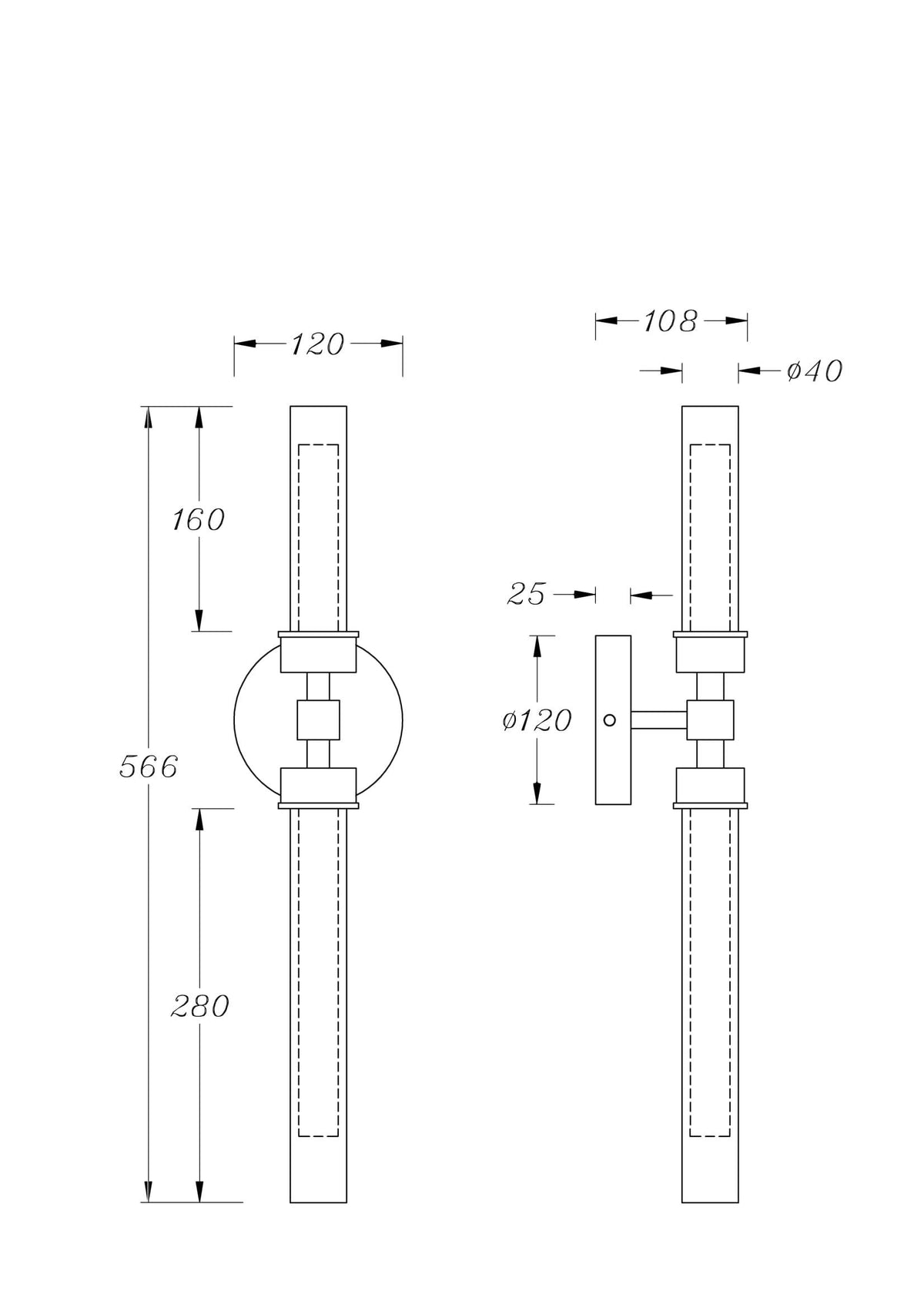 Aplique de pared MOD116WL-L7B3K