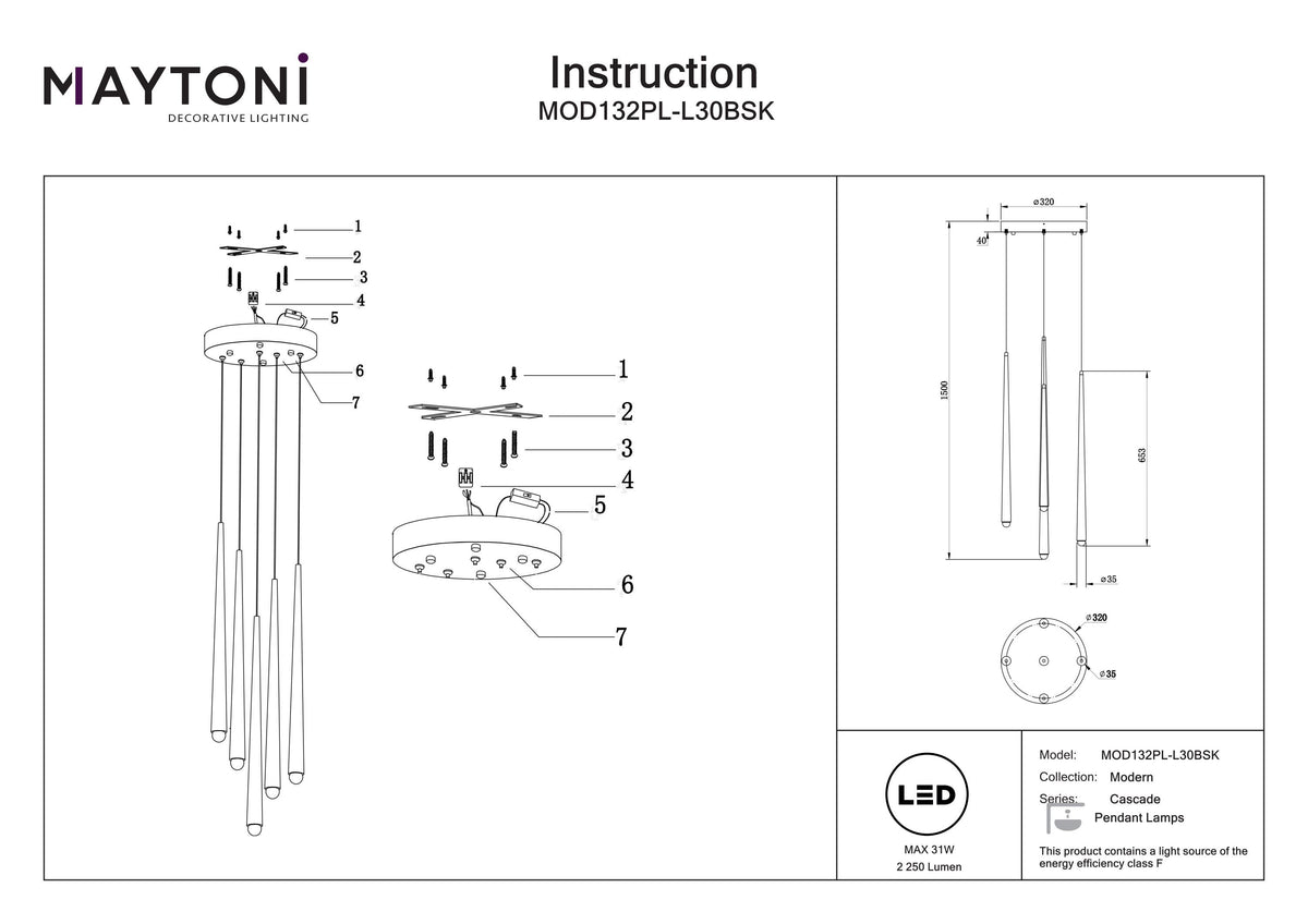 Suspension MOD132PL-L30BSK