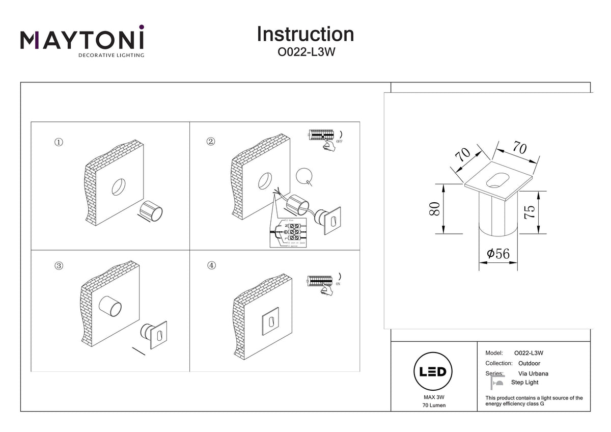 Downlight O022-L3W