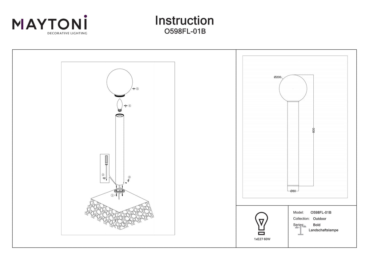 Landscape Lighting O598FL-01B