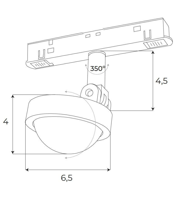 Maxlight M0018Z Zigbee magnetsiinivalgusti