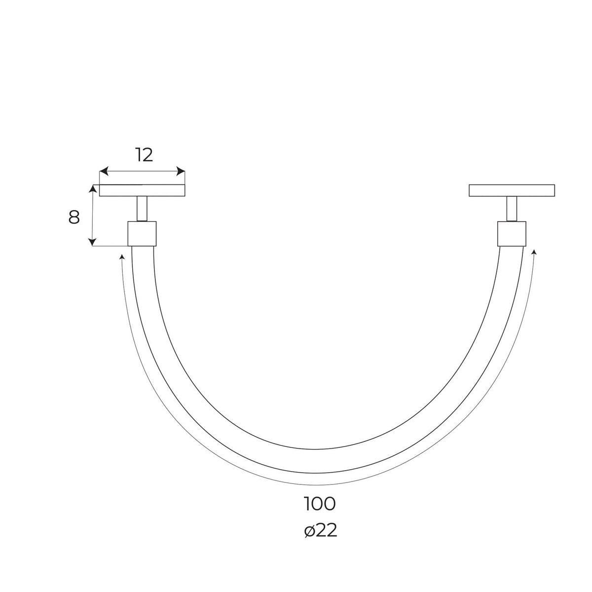 Maxlight M0035N Magnetic Tube 1meter On/Off