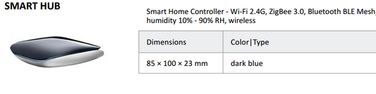 zigbee-smart-home-hub-gateway-specifications