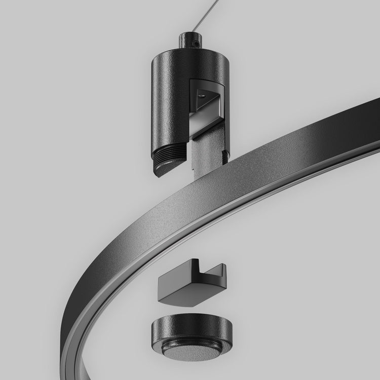 Premium architectural track lighting system components and connectors