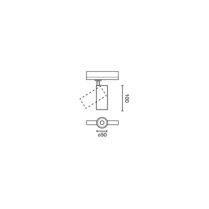 FOST TRACK must prožektor Ø50 15W CRI97 4000K 36° TRIAC