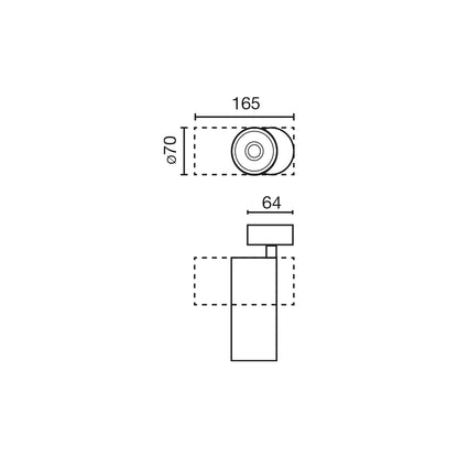 FOST SURFACE Must projektor Ø70 28W 24° 2700K CRI90
