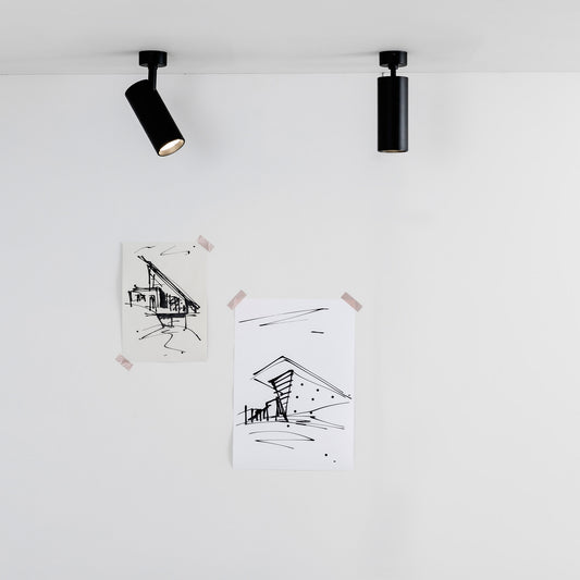 Surface-mounted lamp FOST SURFACE Ø70 28W BLACK 36° 3000K CRI90