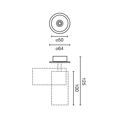 FOST RECESSED white projector  15W CRI90 2700K 36°