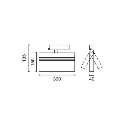 BLIT 300 Track projector white 33W 4000K CRI90 DALI