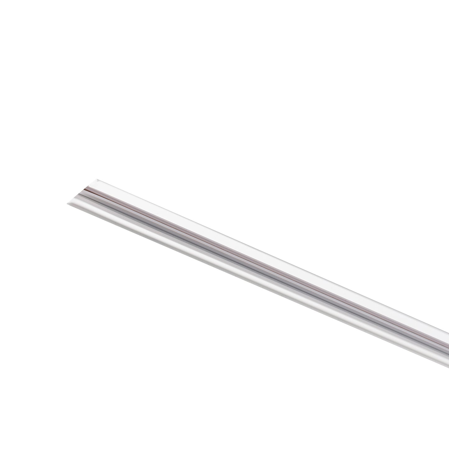 TRACK white triphasic recessed 1m