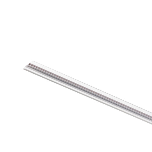 TRACK white triphasic recessed 1m