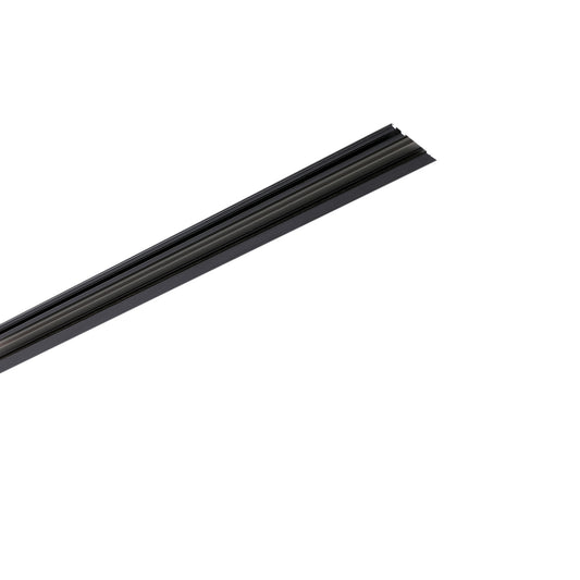 TRACK black triphasic recessed 1m
