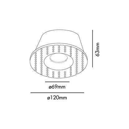 FRESH White downlight without frame
