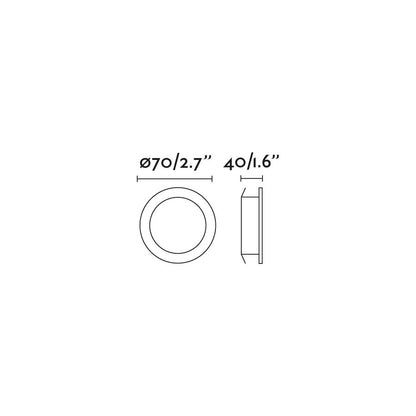 NAIS White recessed