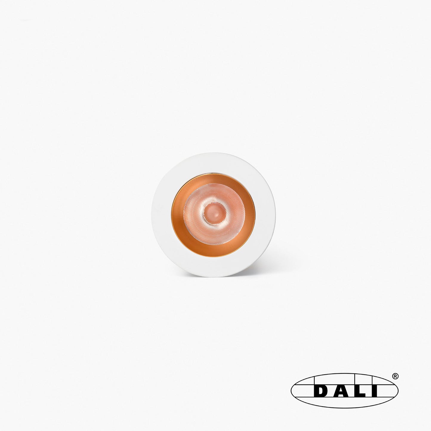 UNO white/gold recessed downlight 8W 11° 2700K CRI90 DALI