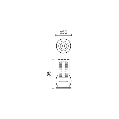 UNO must/must süvisvalgusti 8W 24° 2700K CRI90 DALI