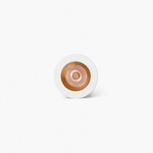 Downlight empotrable UNO blanco/dorado 8W 37° 2700K CRI90