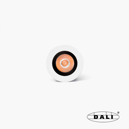 UNO white/black recessed downlight 8W 24° 3000K CRI90 DALI