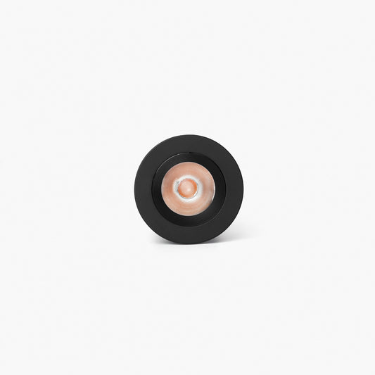 UNO black/black recessed downlight 8W 37° 3000K CRI90