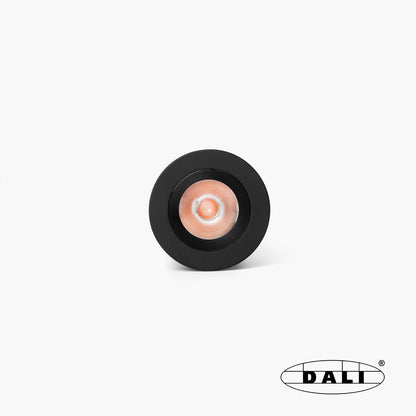 UNO black/black recessed downlight 8W 37° 3000K CRI90 DALI