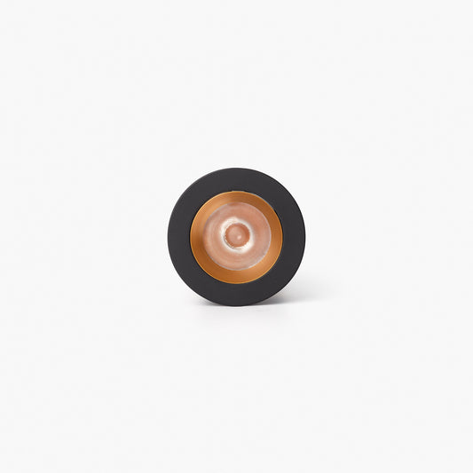 UNO black/gold recessed downlight 8W 37° 3000K CRI90