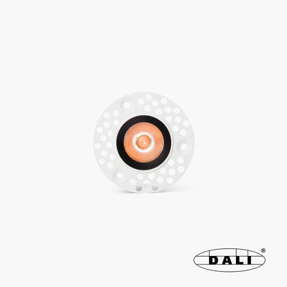 UNO black/black recessed downlight trimless 8W 37° 3000K CRI90 DALI