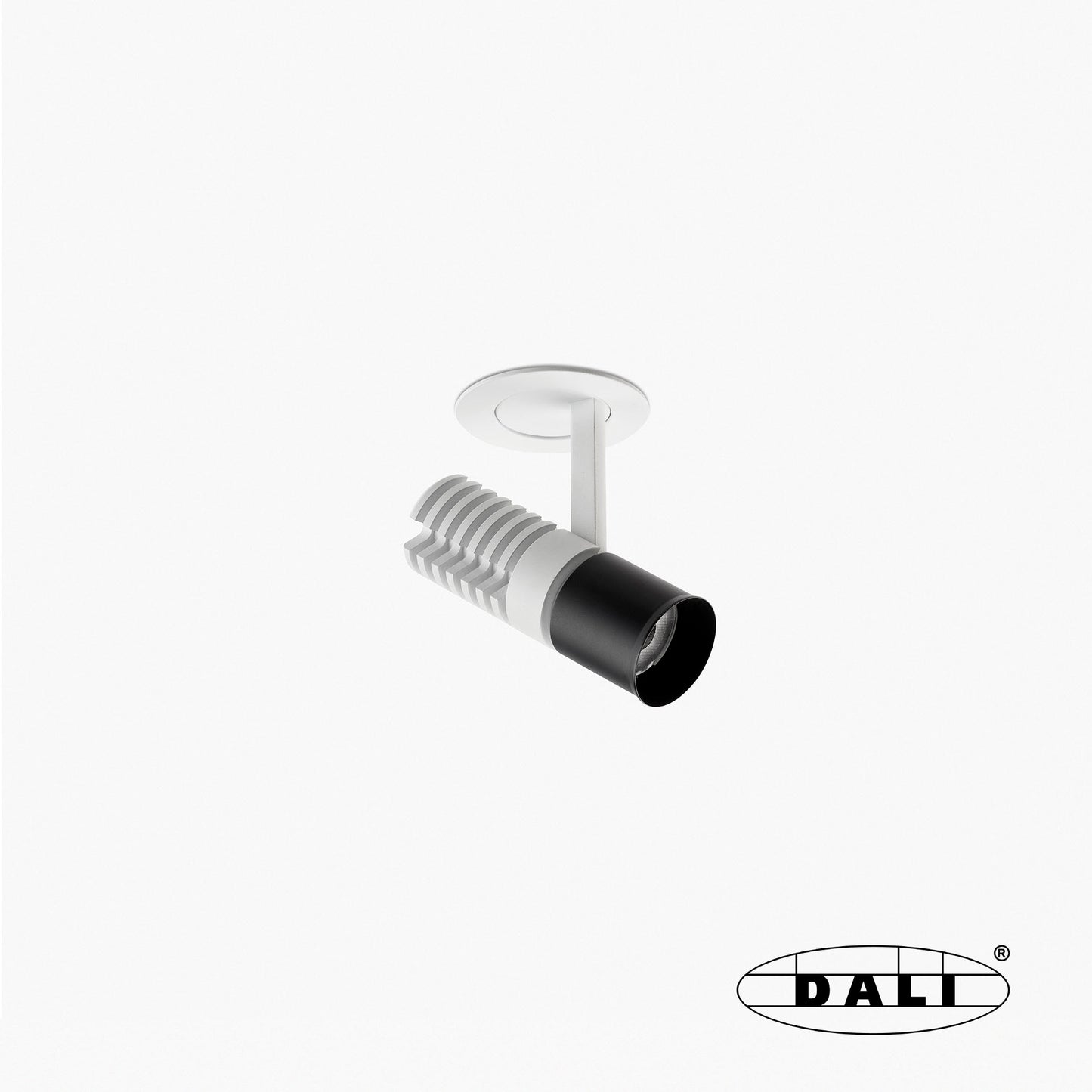 UNO valge/must süvispaigaldatav projektor allavajuv 8W 37° 3000K CRI90 DALI