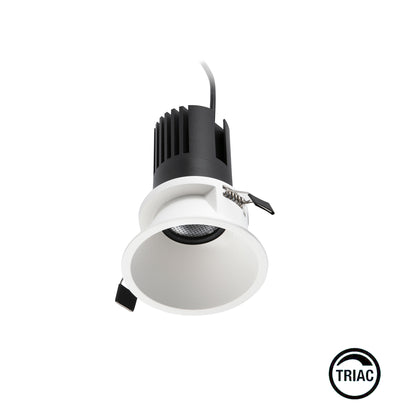 TULIPA SIM White recessed downlight IP65 7W 55° 2700K CRI90 TRIAC
