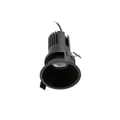 TULIPA SIM Black recessed downlight IP65 7W 15° 3000K CRI90
