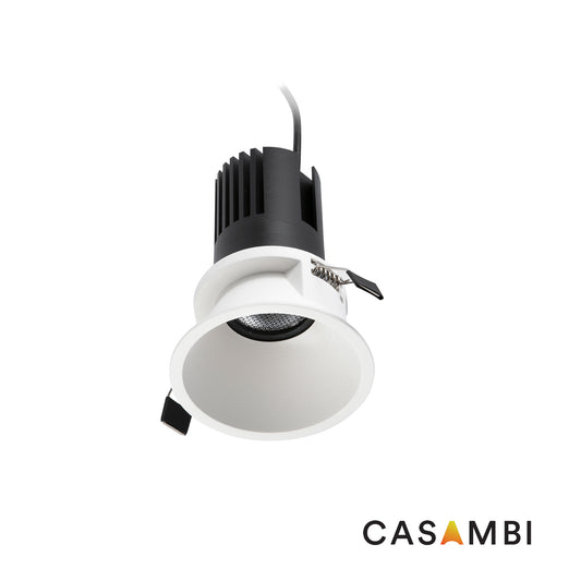 TULIPA SIM Downlight empotrable blanco IP65 7W 24° 3000K CRI90 CASAMBI