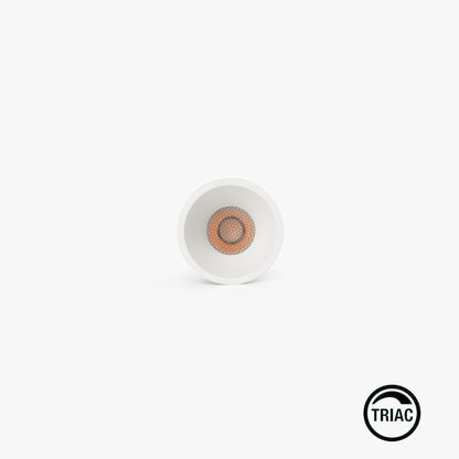 TULIPA SIM White recessed downlight IP65 10W 15° 2700K CRI90 TRIAC