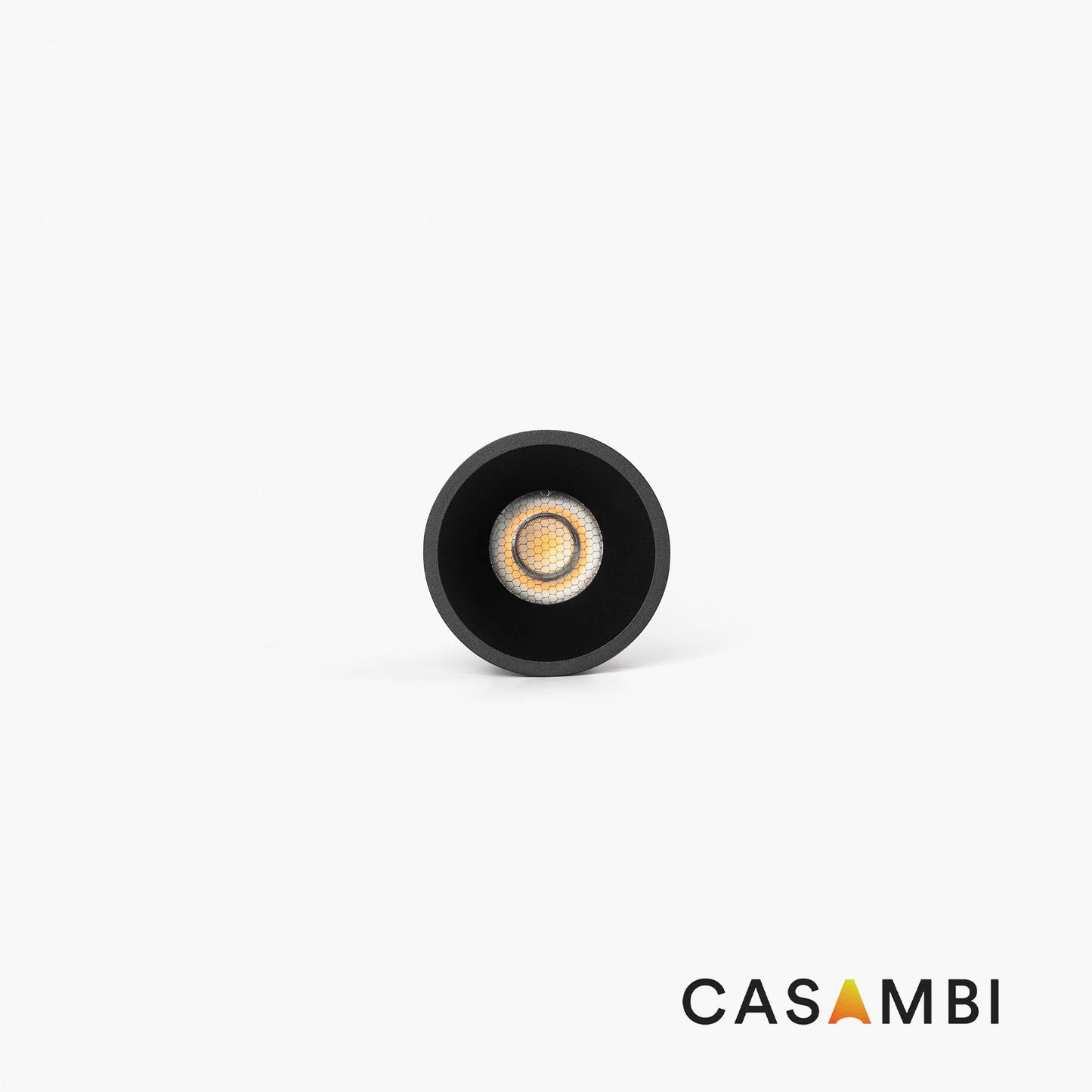TULIPA SIM Black recessed downlight IP65 10W 24° 2700K CRI90 CASAMBI