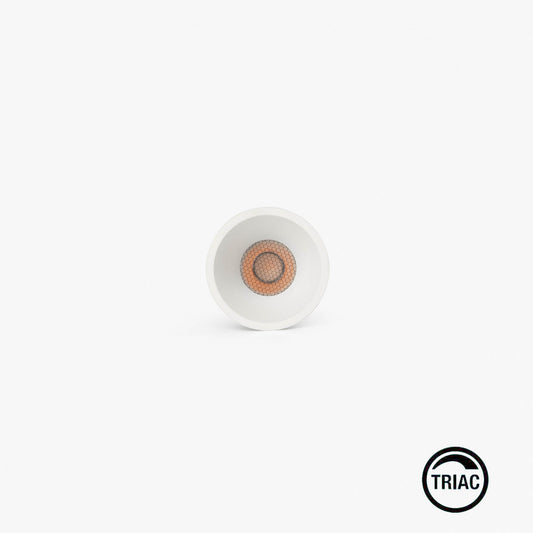 TULIPA SIM Downlight empotrable blanco IP65 10W 36° 3000K CRI90 TRIAC