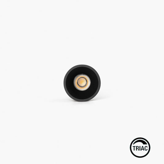 TULIPA SIM Black recessed downlight IP65 10W 55° 4000K CRI90 TRIAC