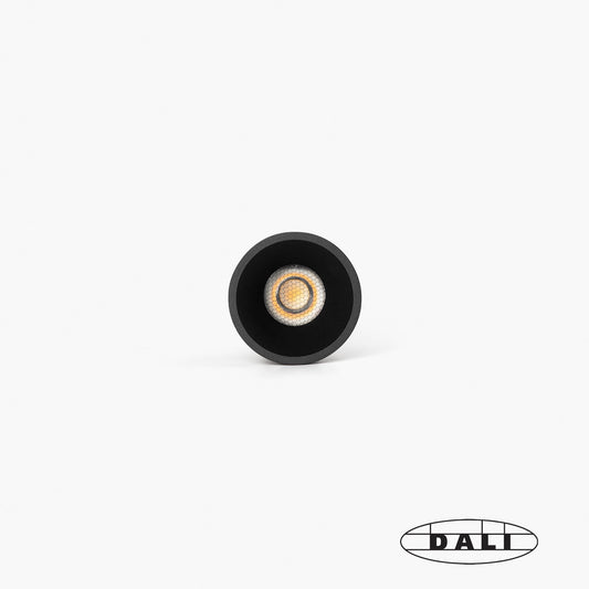 TULIPA SIM Downlight empotrable negro IP65 10W 55° 4000K CRI90 DALI