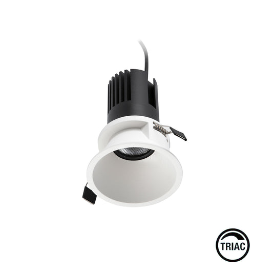 TULIPA White recessed downlight 7W 15° 3000K CRI90 triac