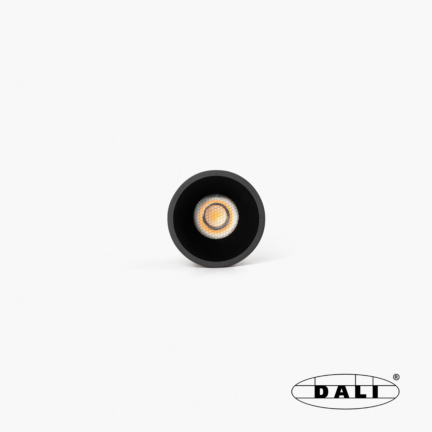 TULIPA Black recessed downlight 7W 36° 3000K CRI90 DALI